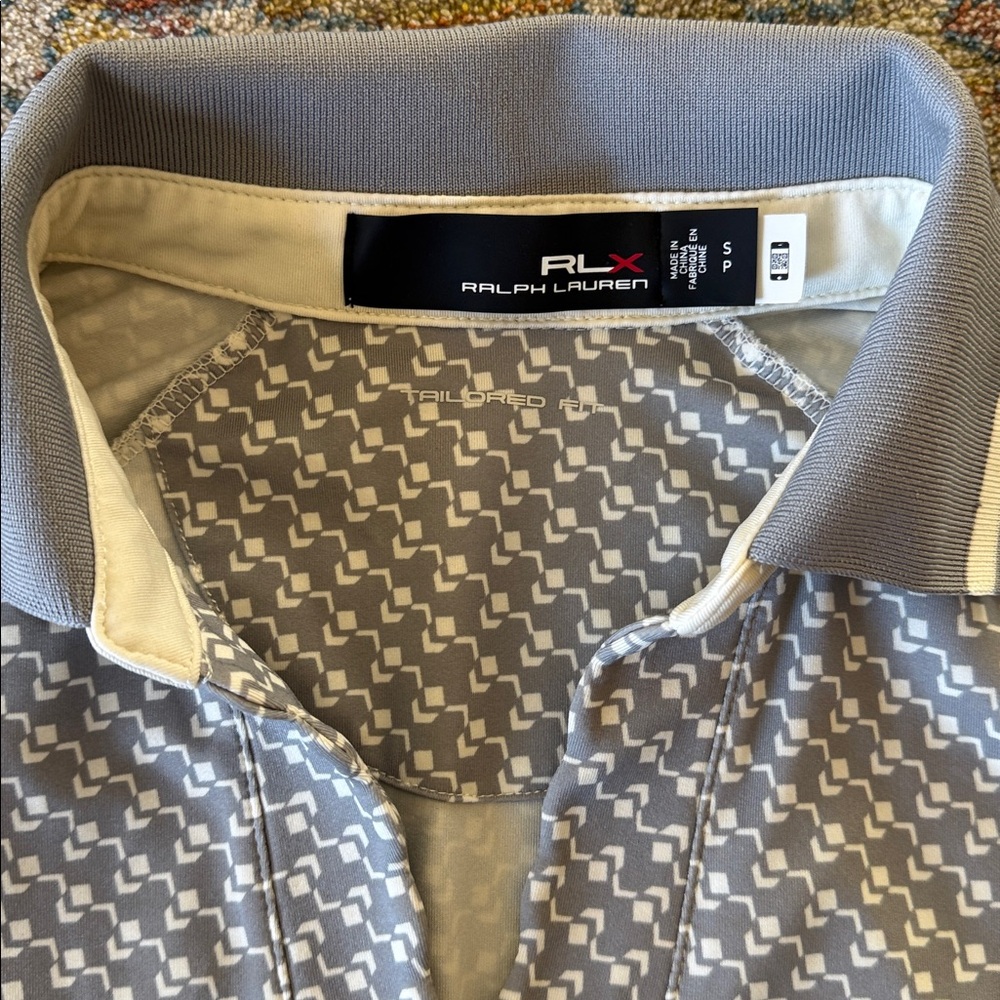 Ralph Lauren Gray Patterned Button Down Shirt - image 2